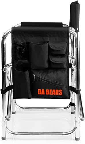 Miniatura 6 de PICNIC TIME NFL - Mesa auxiliar deportiva, playa, silla de campamento para adultos, 19 x 24 x 33 pulgadas, color negro