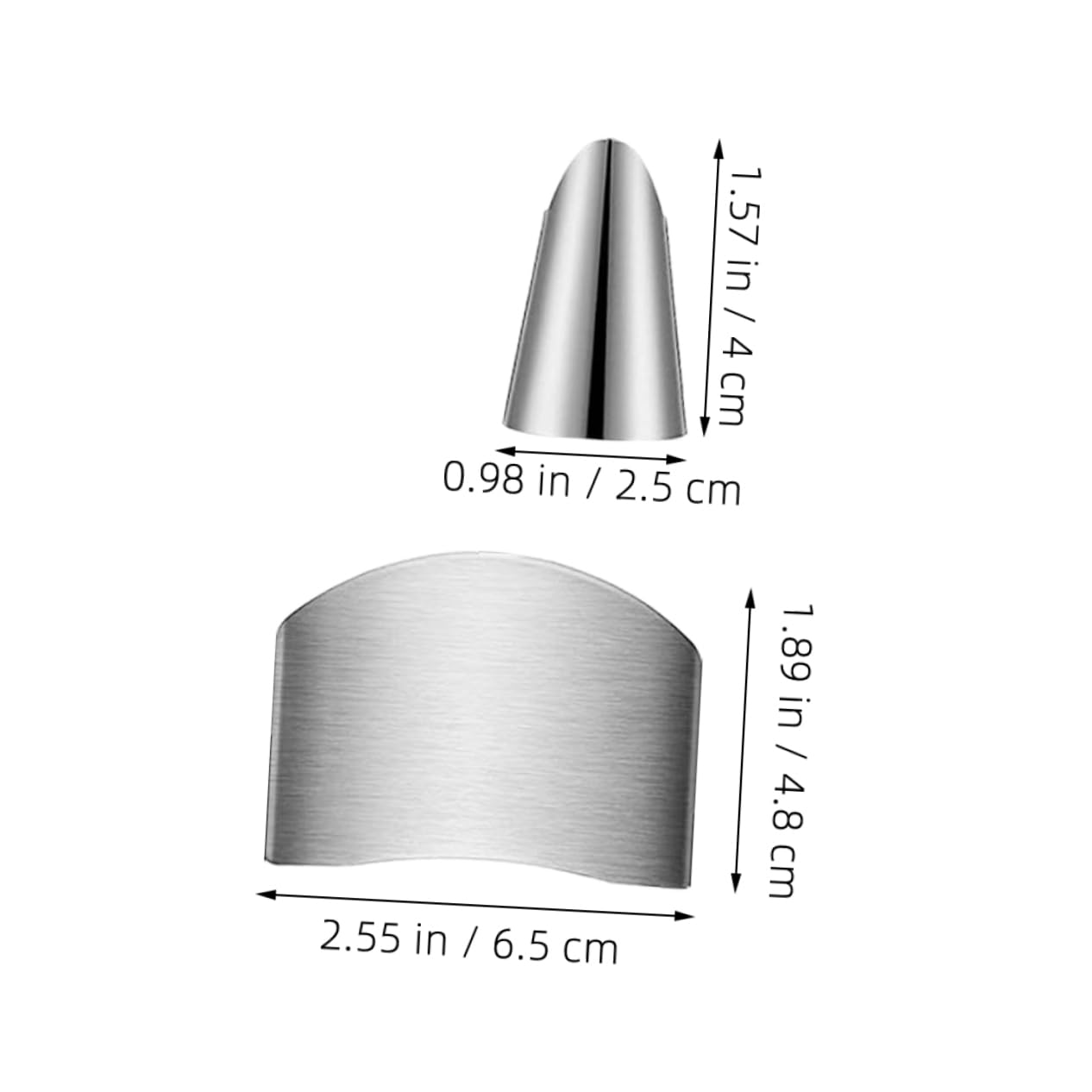 KICHOUSE 3pcs Anti-cut Finger Cots Tools Protector for Beginner Kitchen Hand Protectors Kitchen Supply Kitchen Cutting Supplies Finger Shield Finger Guards Stainless Steel Silver