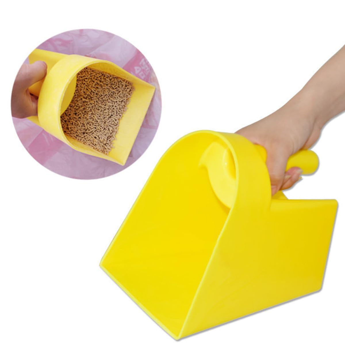 iplusmile Futterschaufeln Ergonomisches Design 2 Stück Kunststoff mit Flachem Boden Leicht zu Reinigen und für Viehzucht und Landwirtschaft