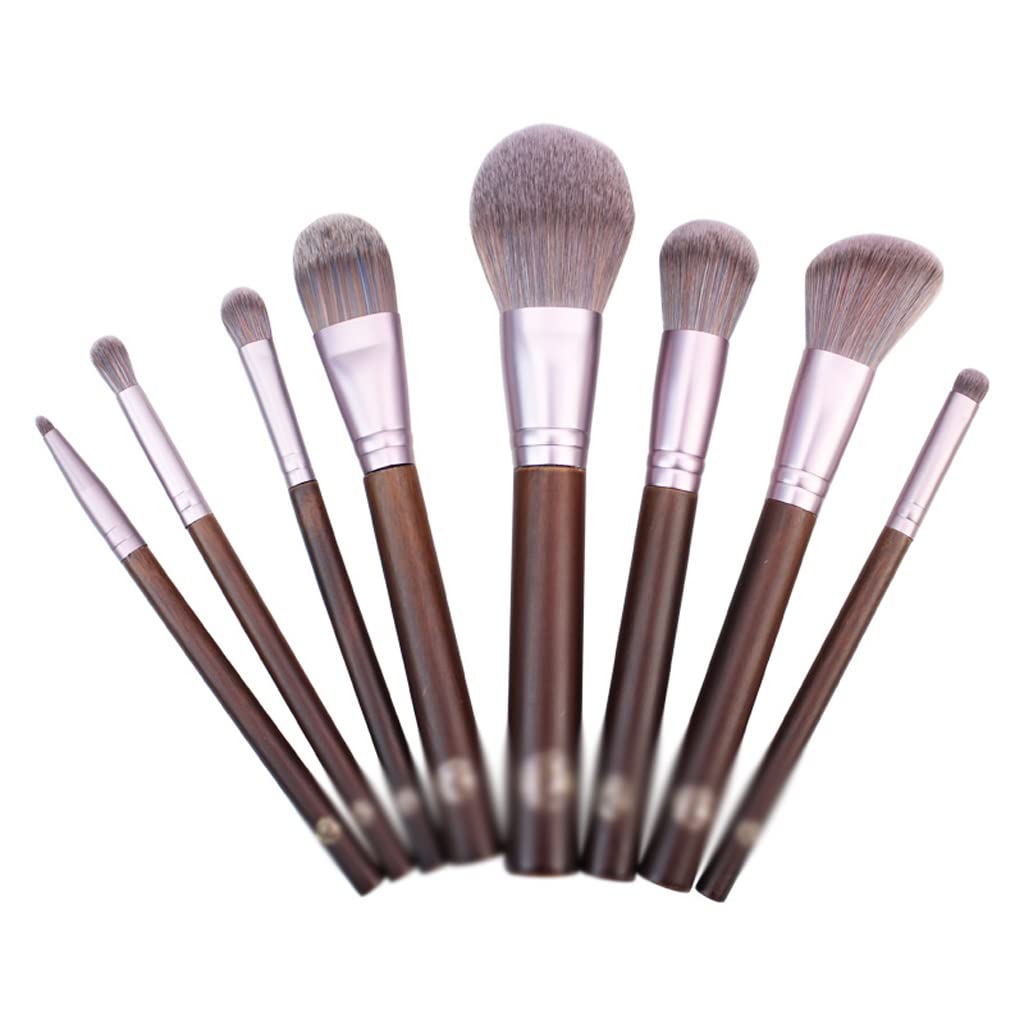 Professional 8pcs Makeup Wool Fiber Hair Brush Set Make Up