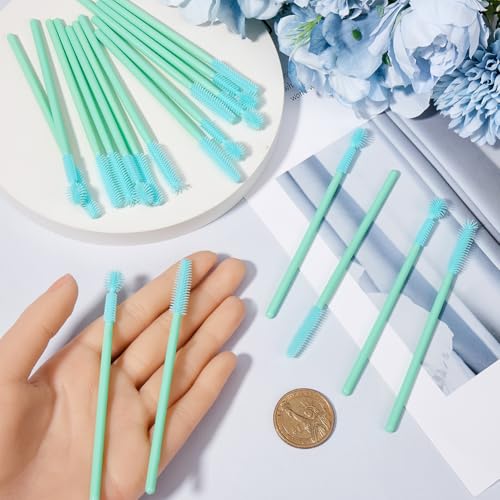 Image of GORGECRAFT 32Pcs 4 Styles Sewing Machine Cleaning Brushes Bulk Green Synthetic Rubber Soft Every Cranny Reusable Dense Bristles Cleaner Brush for Sewing Machines Internal Corner Spool Area