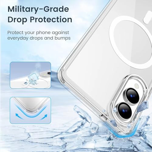 Image of Back Case Cover for Samsung Galaxy S 25 Edge 5G | Mag-Safe Compatible | Transparent Mobile Phone Case Cover for Samsung Galaxy S 25 Edge 5G | Samsung S25Edge 5G TPU Transparent Back Cover