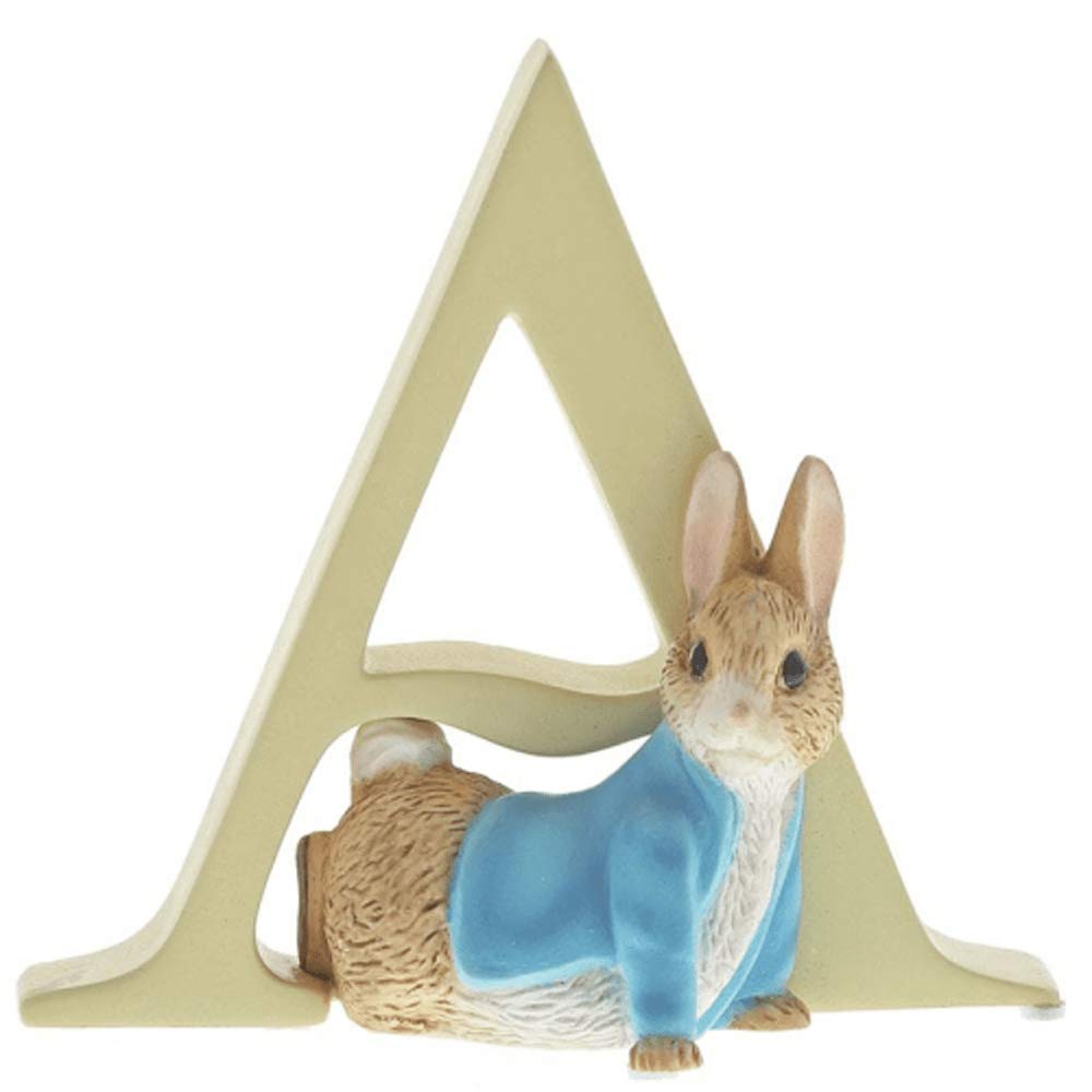 Enesco Beatrix Potter A4993 Alphabet Letter A Peter Rabbit Figurine