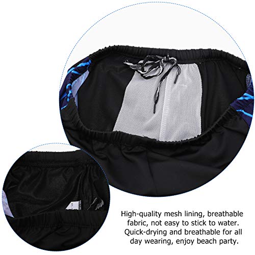 VALICLUD Calção de Banho Masculino de Poliéster de Secagem Rápida Calção de Banho para Menino Piscin