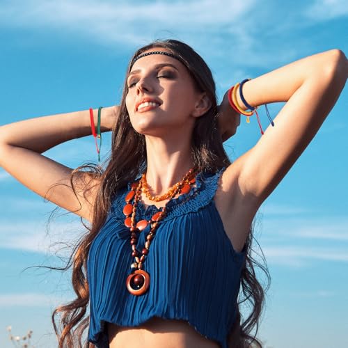 Tondiamo 12 Pcs Tibetan Bracelets Adjustable Handmade Tibetan Buddhist Red String Copper Beads Woven Knots Ethnic Colorful Mens Womens Lucky Bracelets for Protection Jewelry4