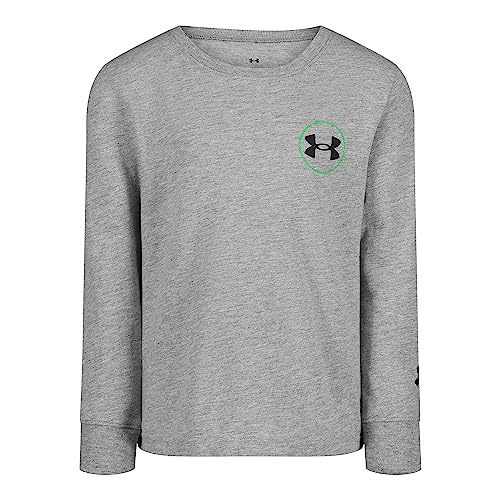 Image of Under Armour Boys' Long Sleeve Logo Graphic T-Shirt, Lightweight & Breathable, Relaxed Fit