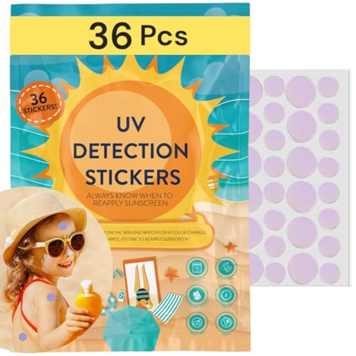 36PCS UV Stickers for Sunscreen Kid-Friendly Sun Protection Dots