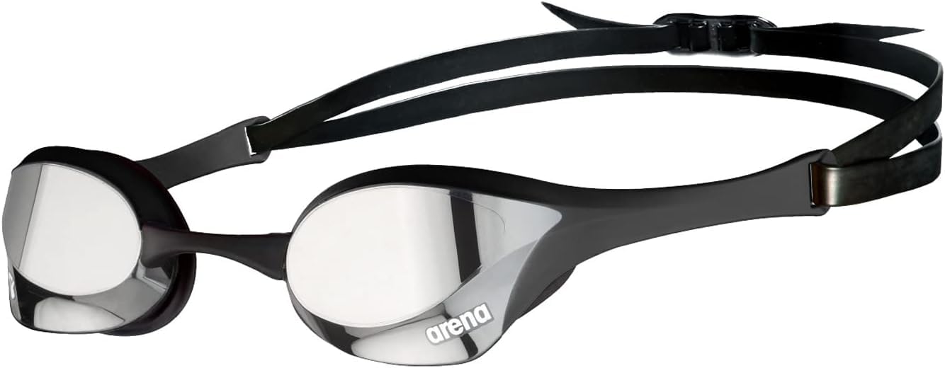 arena Cobra Ultra Swipe Mr Lunettes De Plongée Homme, Silver-Black, Taille Unique & Swim Goggle Case, Étui pour Lunettes de Natation, Étui Rigide, Couleur Noire