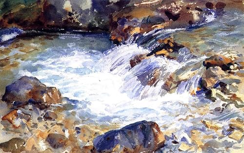 Impression artistique Tyrol John Singer Sargent sur toile de lin 60x90