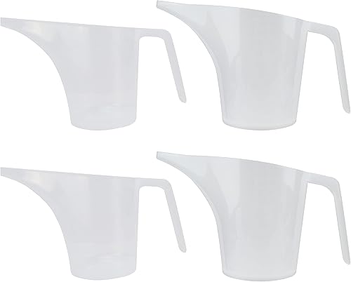 Miniatura 8 de EIKS Taza medidora de embudo de plástico con boquilla larga para rellenar moldes para magdalenas, moldes para hornear, saleros, masa para