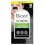 Biore Charcoal, Deep Cleansing Pore Strips, Nose Strips for Blackhead Removal on Oily Skin, with Instant Pore Unclogging, 18 Count (Pack of 1)