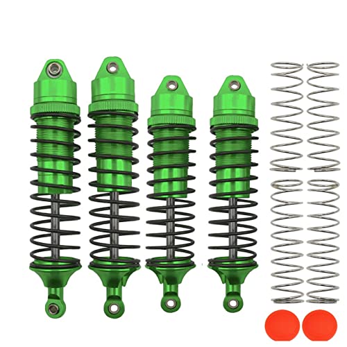 RCAWD Big Bore Full Aluminum Shocks for Traxxas Slash 4WD 4x4 Upgrades Parts, 1/10 Traxxas Stampede 4WD 4x4,Traxxas Hoss 4WD 4x4,Traxxas Rustler 4WD 4x4(Green)
