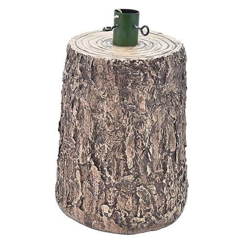 Base Supporto Albero di Natale,Tronco Realistico Natalizio, base Solida Resistente, Attacco Universale 37mm Ganci per Adattamento Altezza NATURALE
