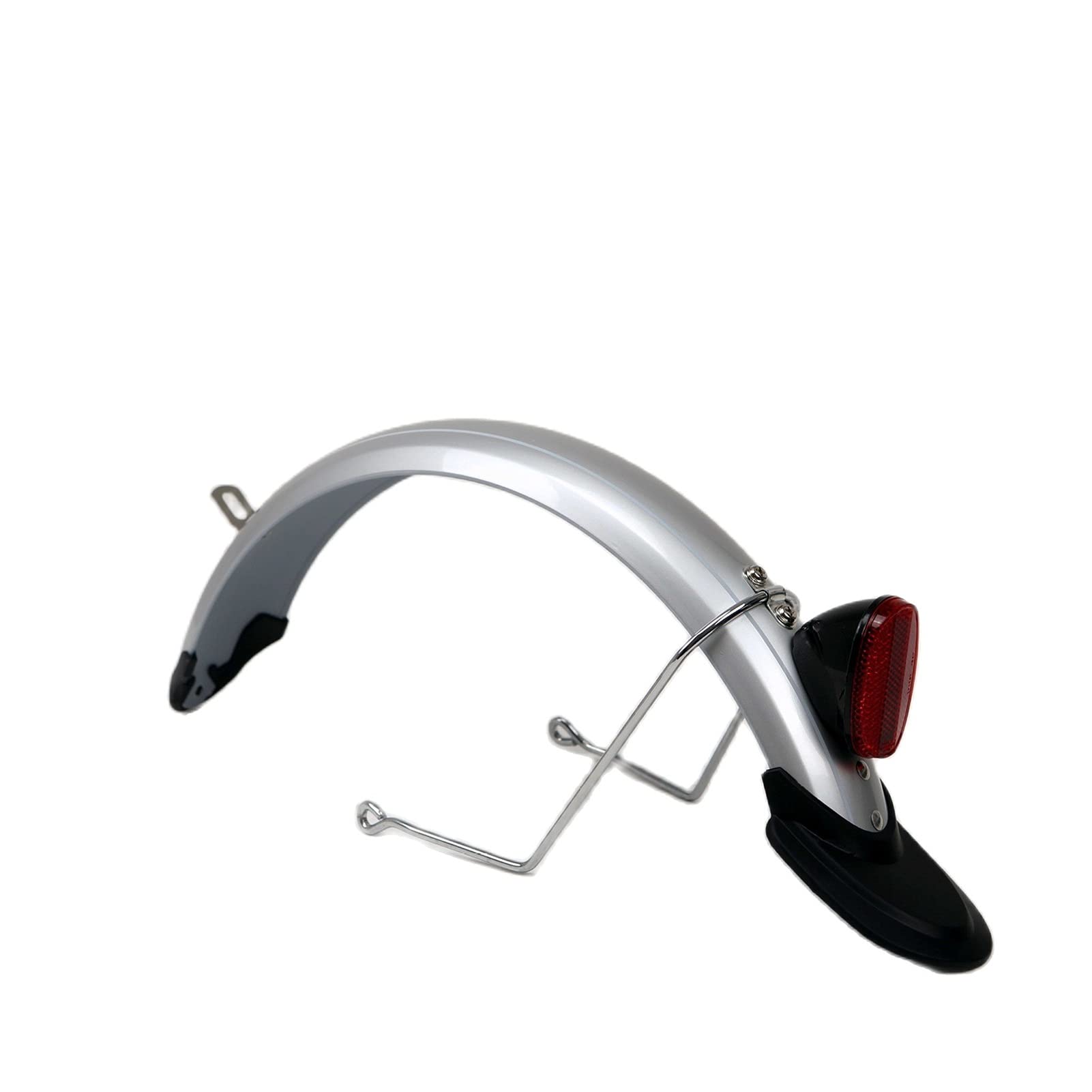 Elektryczny błotnik rowerowy Składany błotnik rowerowy 14-calowy Kugoo V1 All Inclusive Wspornik ze stopu aluminium od deszczu z odbłyśnikiem (kolor: srebrny reflektor)