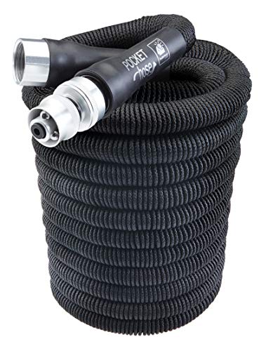 Pocket Hose Original Silver Bullet Water Hose by BulbHead - Expandable Garden Hose