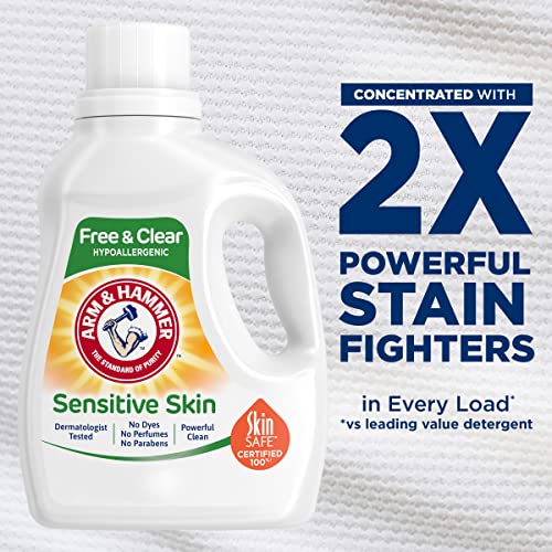 Arm & Hammer Liquid Laundry 105Oz Perfume & Dye Free Dual He #TOP4
