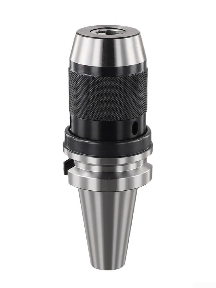 Portabrocas de taladro autoajustable integrado para torno CNC BT30 BT40 BT50 APU soporte de herramientas con agarre endurecido de 3 mandíbulas para metal (BT40-APU16)
