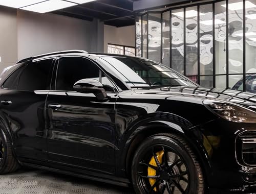 LZLRUN Ultra Gloss Piano Black Car Vinyl Wrap Self Adhesive Film 1ft x 5ft by LZLRUN - Used condition - Image 4