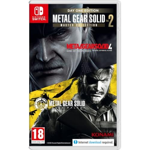 Metal Gear Solid Master Collection 2 Day1 Edition (Switch) - Inkl. MGS 4, Friedenswalker HD, Ghost Babel, Bonus-Features