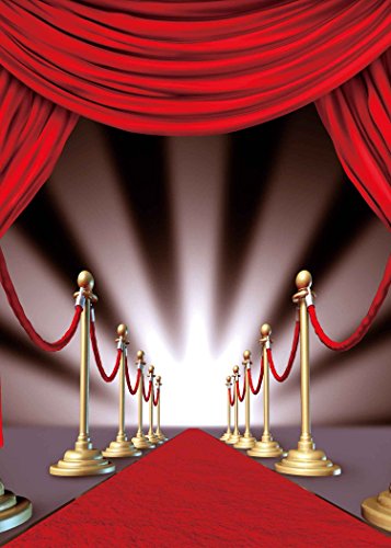 Mtmety 5X7Ft Red Carpet Curtain Backdrop For Youtube Background Photo Video Studio Photography Me075 #TOP1