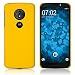 Produktbild PhoneNatic Case kompatibel mit Lenovo Moto G6 Play - Hülle gelb gummiert Hard-case Cover