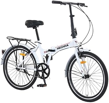 Bicicleta plegable 24 pulgadas montaña con frenos V miniatura 1