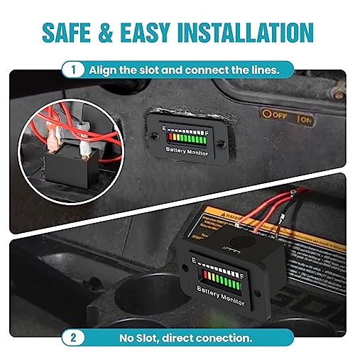 12V-72V Waterproof Battery Monitor Meter