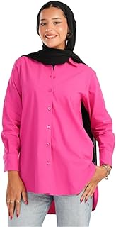 قميص عصري بأكمام طويلة غير متساوية للنساء من كارينا