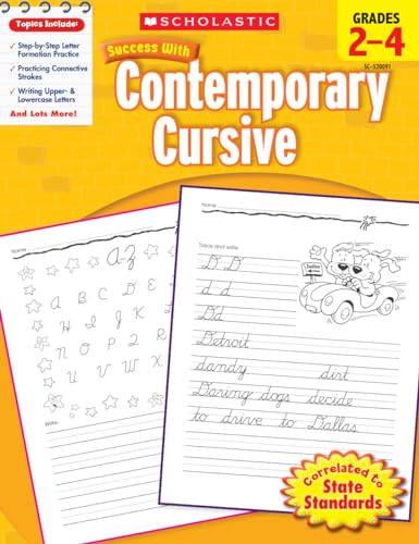 Scholastic Success With Contemporary Cursive: G... 0545200911 Book Cover