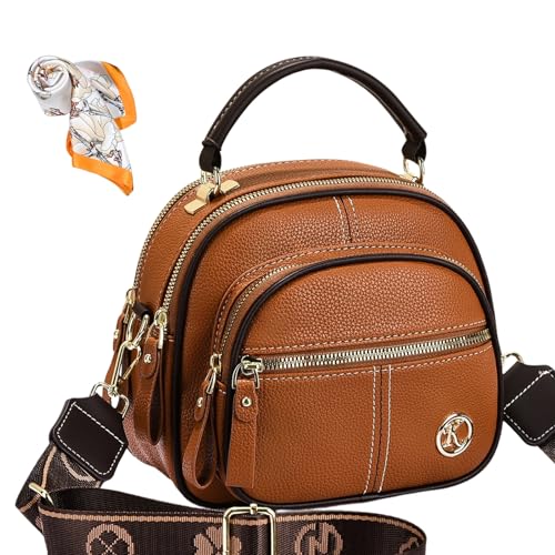 Bousalutend Crossbody Bag, Anti-theft Classic Multifunctional Compartments Adjustable Wide Shoulder Strap Crossbody Bag