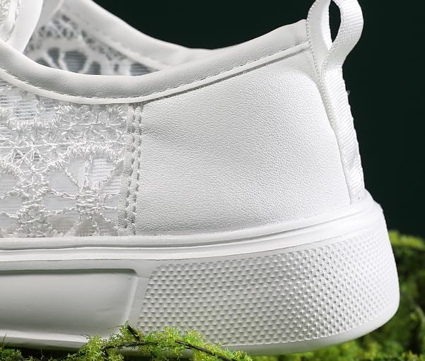 Women's Mesh Lace Fashion Sneakers | Breathable Lace-Up Shoes for Sport & Casual Comfortable Sneakers2