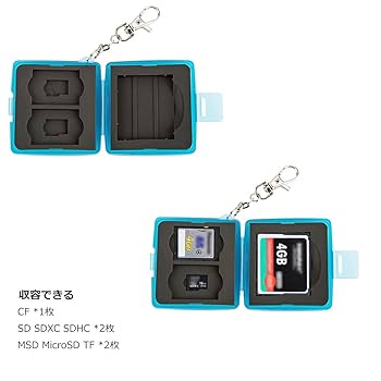 Amazon.co.jp: JJC SDカードケース TFカードケース CF *1枚 SD