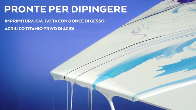 Set Di 4 Tele Bianche Per Pittura Arteza - 18x24 Pollici | 100% Cotone, Gesso Acrilico, Per Acrilico, Olio E Tecniche Miste