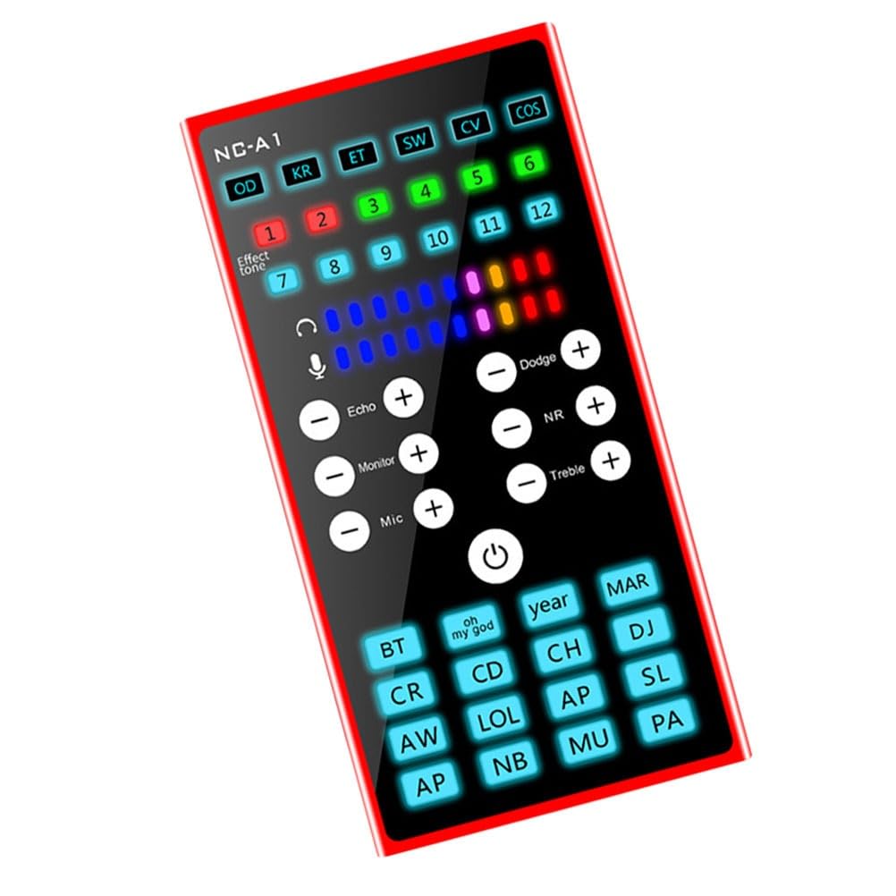 Mesa Mezclas DJ, Modulador Computadora Herramienta de cambio de voz Dispositivo Tarjetas de sonido Transmisión en vivo Mezclador de teléfono móvil