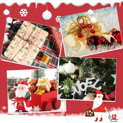 Pengxiaomei METALLIC ORNAMENT STRING Gold Cord Jewelry Thread Colored String For Christmas Tree Ornament Hanging Crafts Making Cord Gift Decoration thumb #6