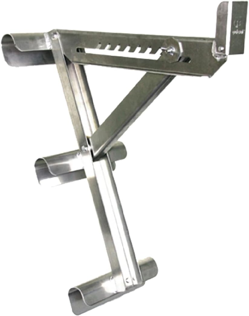 Guardian Fall Protection 2430 Aluminum 3 Rung Long Body Ladder Jack,Silver