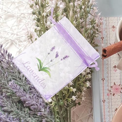 Zerodeko 20 Bolsitas de Lavanda con Cordón miniatura 6
