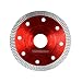 Produktbild Diamantscheibe Professional Diamanttrennscheibe Fliese Feinsteinzeug 125 mm Fliesenscheibe für Beton Stahlbeton Stein (125x10x22,23 mm/Rot)