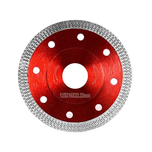 Disque Diamant 125 Carrelage, Disque Diamant Fine Coupe Sèche, Disque à Tronçonner Diamanté Lame de Scie Circulaire pour Carrelage Granit Ceramique Marbre Carreaux Calcaire Bois (125mm)