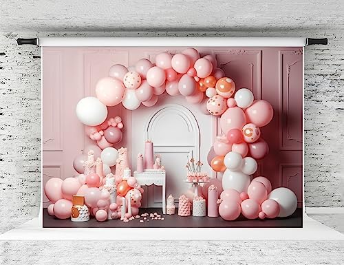 Custom 7x5ft Boho Rainbow Backdrop Girls Pink Rainbow Bohemia Rainbow Flowers Baby Shower Birthday Party Floral Decorations Supplies Photography Back - View #14