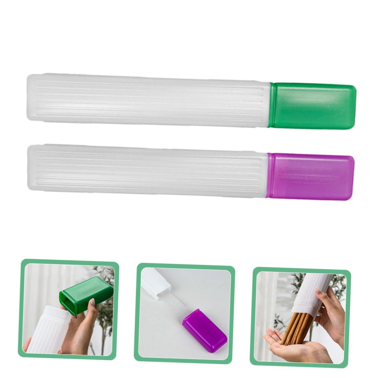 Tofficu 6piezas Organizador De Agujas De Tejer Contenedor De Almacenamiento Para Agujas De Coser Caja De Duradera Para Tejer y