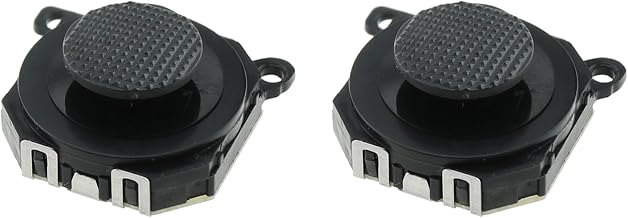 WELWIK 2PCS ABS Plastic 3D Button Analog Joystick with Cover Compatible with PSP 1000 1001 Consoles