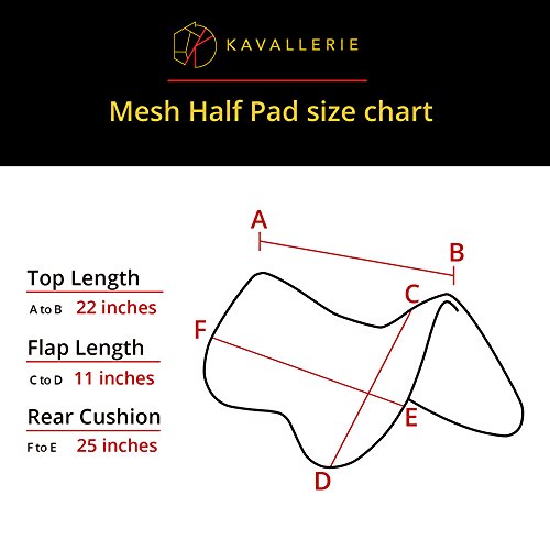 Kavallerie 3D Air-Mesh Half Pad, White, for Impact Protection & Therapeutic Gel Padding for Maximum Support and Stability, Best for Horses Under Saddle, Dressage, Jumping & Training - Thumbnail 5