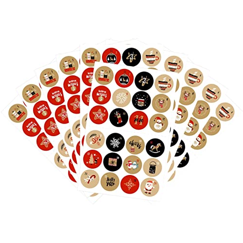 Caneem Autocollants de l'de Noël - Autocollant de numéro de Calendrier de l'de Noël de 24 Jours | Fournitures de fête de Noël d'autocollant d'étiquette d'étiquette Ronde pour enveloppes, Cartes de Cover