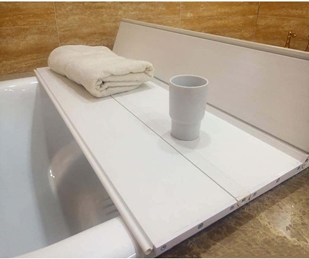 Bathtub Accessories Bathtub Cover Anti- dust Dust Board Bathtub Insulation Cover PVC Foldable Bathtub Cover Bathtub Tray (Size : 80751.2cm) (80 * 75 * 1.2cm)