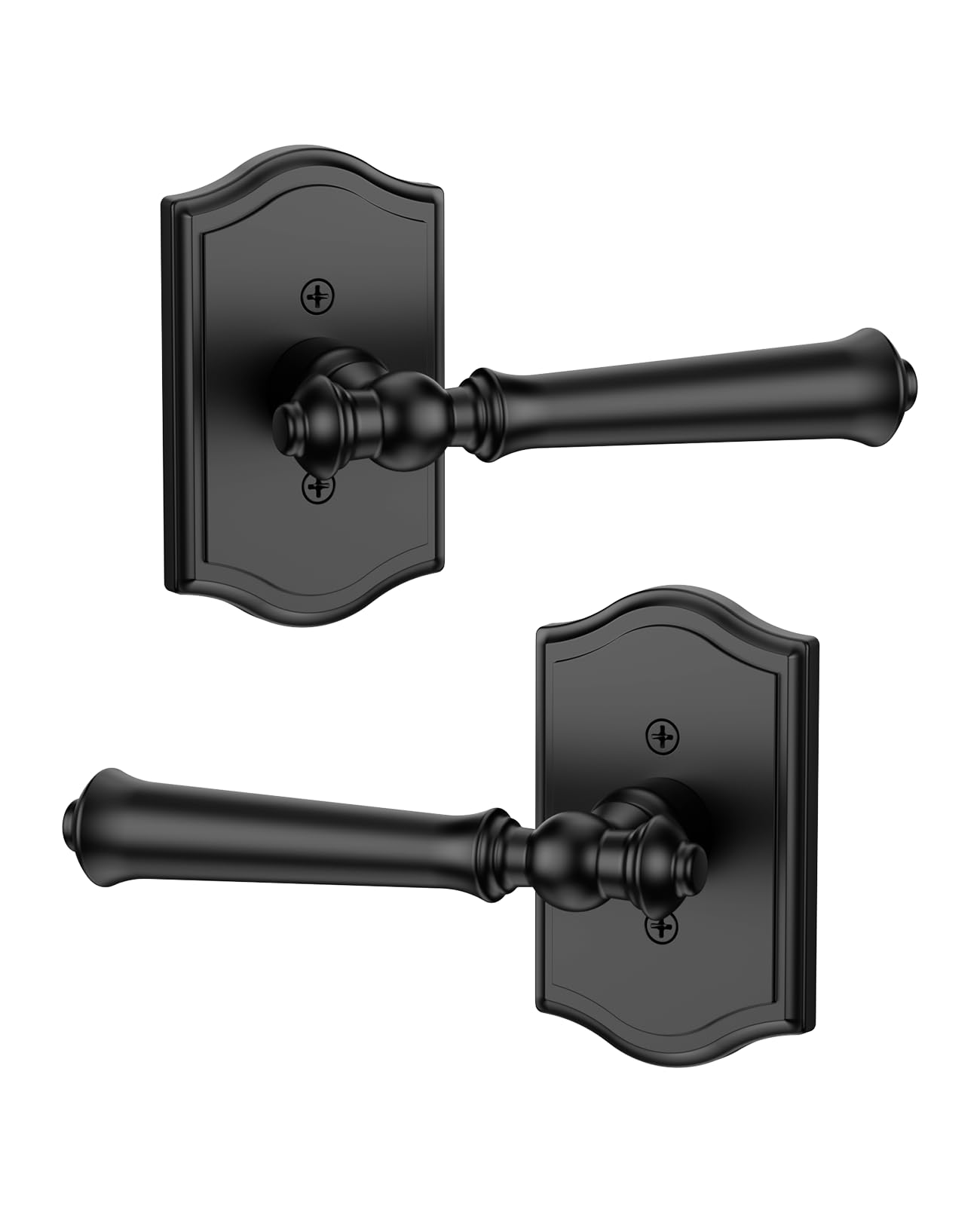 Matte Black Privacy Door Handles - Keyless Entry -11 Matte Black Privacy Door Handles - Keyless Entry -11
