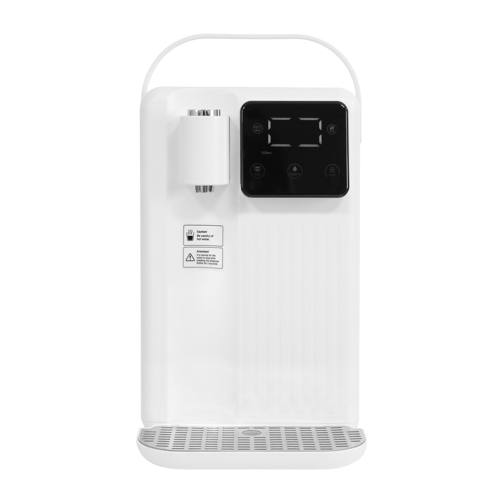 Fontana per acqua calda 2200 W, erogatore acqua calda 3 secondi, riscaldatore acqua istantaneo 3 L, bollitore elettrico con 13 temperature regolabili, per caffè, tè, ufficio, casa, bianco