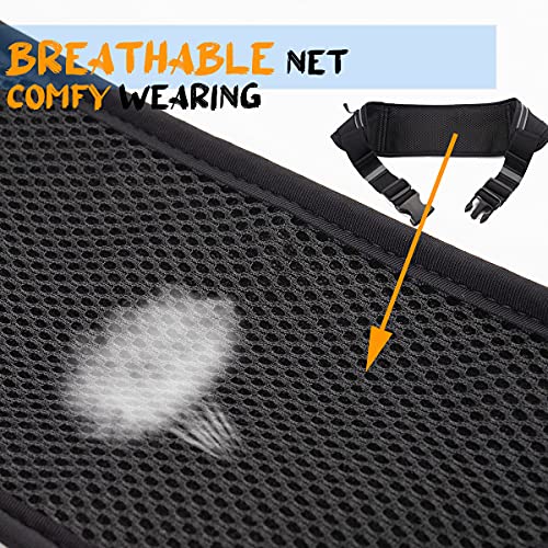 Image of USHAKE Slim Running Belt, Workout Fanny Pack for Men Women,Exercise Waist Pack for Apple iPhone Holder, Runner Belt for Running Walking Cycling Camping Gym