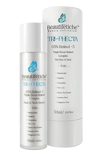 Beautifétiche TRI-PHECTA Retinol-3| 0.5% Triple Boost Retinol Serum| 1% Niacinamide