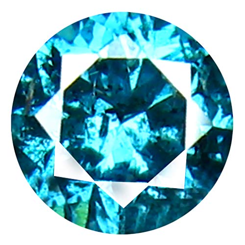 Diamant bleu vif naturel de 0.28 carat, un cadeau précieux gravé à vie